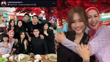 Momen Fuji bukber dengan keluarga Verrell Bramasta