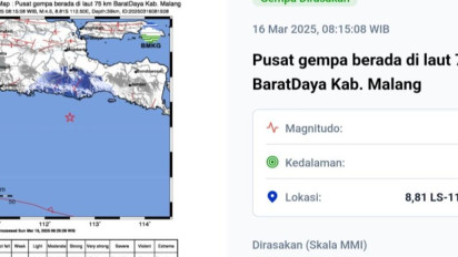 Ini Penyebab Gempa M 4,5 di Malang Pagi Tadi Menurut BMKG