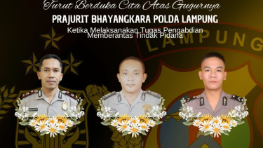 DOR! Detik-detik Tiga Anggota Polisi Tewas Ditembak Saat Gerebek Judi Sabung Ayam di Lampung, Pelaku Oknum TNI?