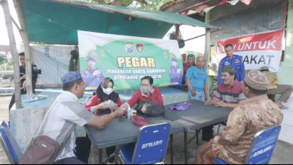 Jelang Mudik Lebaran Ditpolairud Buka Layanan Cek Kesehatan Gratis Bagi Nelayan dan Penumpang Kapal