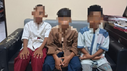 Miris, Tiga Bocah SD Nekat Curi Motor di Gresik, Ditangkap saat Dorong Motor Curian