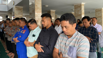 Polda DIY Gelar Shalat Ghaib untuk Tiga Anggota Polri yang Gugur Ditembak di Way Kanan Lampung
