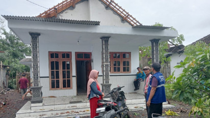 Hujan Deras dan Angin Kencang Terjang Kabupaten Jember, Dua Rumah Rusak Parah