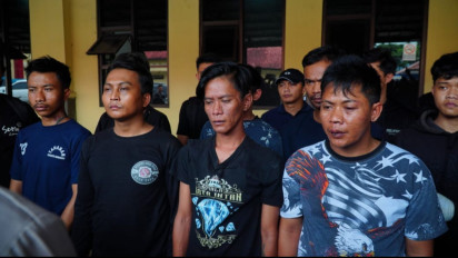 Tampang Geng Motor Sadis di Bandung Aniaya Juru Parkir Minimarket Hingga Tewas