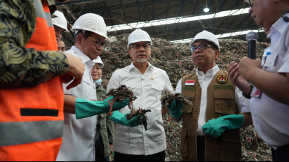 Kunjungi TPST Bantargebang, Menko Zulhas Siap Sederhanakan Regulasi Pengelolaan Sampah