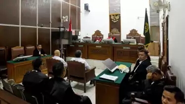 PN Jakarta Selatan, menggelar sidang kasus tewasnya ABG usia 16 tahun melibatkan anak bos Prodia Arif Nugroho, Jakarta, Rabu (19/3/2025)
