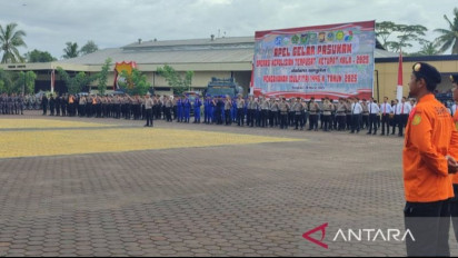 Polda Bengkulu Siagakan 1.157 Personel Gabungan untuk Ops Idul Fitri