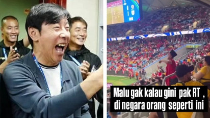 Viral! Suporter Indonesia Teriakan Nama Shin Tae-yong di Tengah Kekalahan Menyedihkan Timnas Indonesia dari Australia