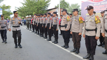 Optimalkan Pengamanan Idulfitri, Polres Palopo Gelar Apel Pasukan Operasi Ketupat 2025