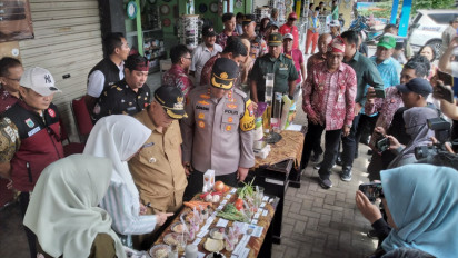 Jelang Idul Fitri, Polres Malang Pantau Keamanan Pangan di Pasar Tradisional