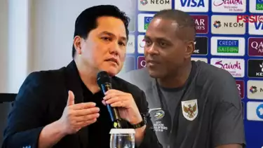 Kolase foto Erick Thohir - Patrick Kluivert