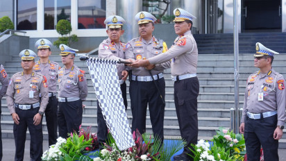 Jaga Situasi Mudik Lebaran, Kakorlantas Lepas Tim Pamatwil Operasi Ketupat 2025
