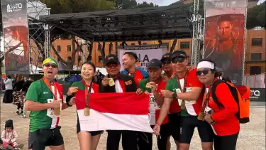 Sejumlah Warga Indonesia Mengikuti Roma Marathon 2025