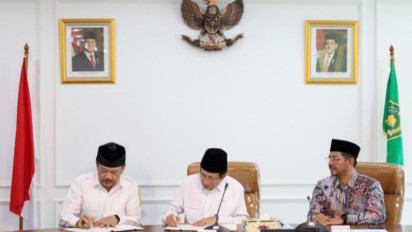 Perkuat Pendidikan, Kemenag-Baznas Teken MoU Program Beasiswa Zakat Indonesia