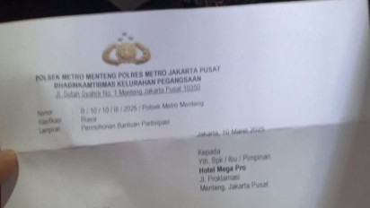 Anggota Bhabinkamtibmas Polsek Menteng Kena Patsus Buntut Sebarkan Surat Minta THR