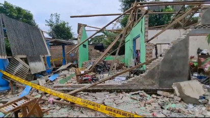 Akibat Ledakan Petasan di Purwoasri Kediri, Rumah Warga Rusak,Satu Orang Dilarikan ke Rumah Sakit