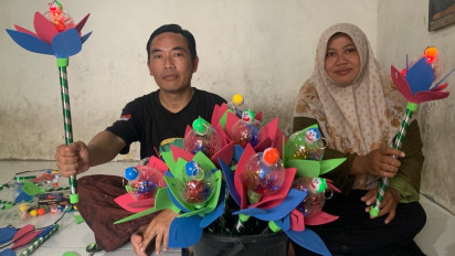 Kreatif, Inovasi Warga Jombang Buat Lampion Takbir Ramah Anak Gantikan Obor Tradisional