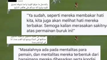 Reaksi suporter Bahrain usai timnya digulung Indonesia dengan skor 0-1