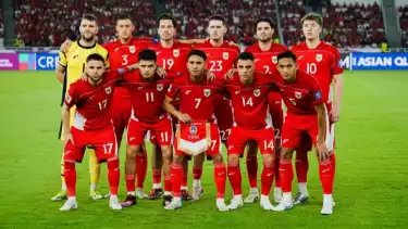 Timnas Indonesia saat melawan Bahrain di SUGBK, Selasa (25/3/2025)