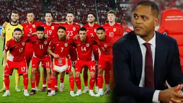 Kolase foto Patrick Kluivert dan Pemain Timnas Indonesia