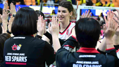 Dipaksa Tampil oleh Pelatih Red Sparks di Babak Playoff, Vanja Bukilic Ternyata Belum Pulih dari Cedera