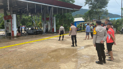 Kebakaran APMS di Konawe Utara, Satu Anggota Polisi Alami Luka Bakar