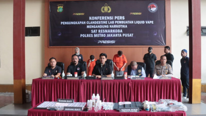Apartemen Mewah di Jakbar jadi Pabrik Narkoba Liquid Bentuk Vape, Polisi Gerebek dan Tangkap Peracik