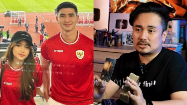 Ramalan Denny Darko Mulai Terbukti? Fuji dan Verrell Bramasta Makin Lengket saat Nonton Timnas Indonesia Bareng