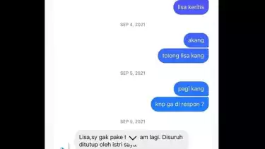 Chat diduga Ridwan Kamil dan Lisa Mariana