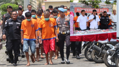 Gelar Operasi Pekat, Polres Probolinggo Kota Amankan 33 Tersangka Kriminal