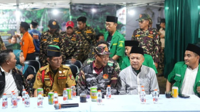 Posko Mudik Banser Siaga 24 jam
