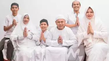 Ilustrasi silaturahmi saat Lebaran Hari Raya Idul Fitri