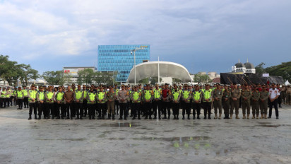Jelang Malam Takbiran di Kota Medan, Ribuan Personel Gabungan Dikerahkan Untuk Pengamanan