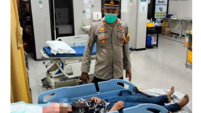 Polres Usut Kasus Pria Bacok Mantan Kstri di Blitar