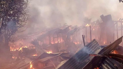 18 Rumah Dinas TNI di Langsa Aceh Ludes Terbakar Saat Libur Idul Fitri