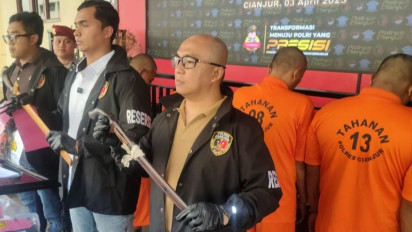 Polres Cianjur Tangkap Delapan Pelaku Pemalakan Sopir dan Pemudik dengan Senjata Tajam