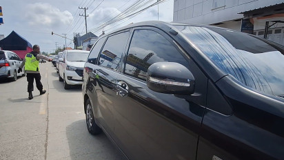 Arus Balik H+3 Lebaran di Jalur Tengah Brebes, Ruas Ketanggungan-Pejagan Macet