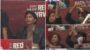 Kekasih dan Tante Megawati Hangestri Menyaksikan langsung Laga Red Saprks vs Pink Spiders