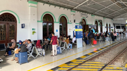 Puncak Arus Balik Tiba, Lonjakan Penumpang KAI Terjadi di Stasiun Probolinggo