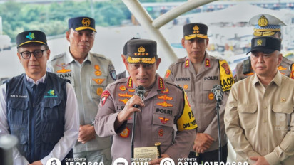 Cek One Way Nasional di KM 70 Cikatama, Kapolri: Ada Peningkatan tapi Tetap Lancar