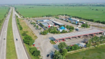 Tiba-tiba Muncul Asap dari dalam Tanah di Rest Area KM 86 B Tol Cipali