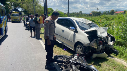 Tertabrak Mobil Gegara Motor Oleng, Pelajar Asal Sragen Tewas di Jalan Parangtritis Bantul