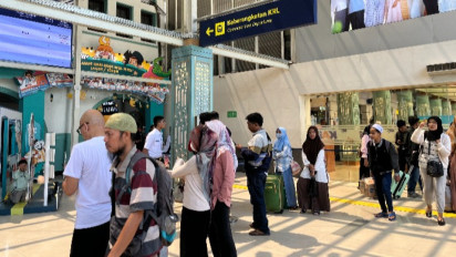 Hari ini, 49.846 Pemudik Tiba di Jakarta Melalui Stasiun Gambir dan Pasar Senen