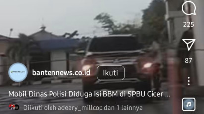 Mobil Dinas Milik SPN Polda Banten Isi Bensin di SPBU Ciceri yang Disegel, Polda Banten Buka Suara