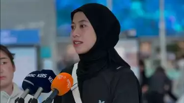 Megawati Hangestri beri ucapan perpisahan kepada media Korea Selatan jelang pulang ke Indonesia usai hengkang dari Red Sparks