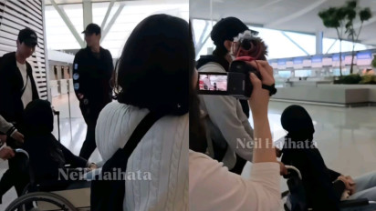 Dio Novandra Bucin Maksimal ke Megawati, Dampingi Hingga Dorong Kursi Roda di Bandara Saat Pulang ke Indonesia