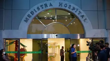 Situasi Rumah Sakit Medistra, Titiek Puspa Meninggal dunia. Jakarta, Kamis (10/04/2025)