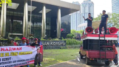 Aroma Busuk Pelemahan Jampidsus Kejagung Tercium, Aktivis Sumut Murka di Gedung KPK