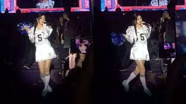 Haneul Kiss Of Life di konser KISS ROAD in JAKARTA, Kasablanka Hall, Jumat (11/4/2025).