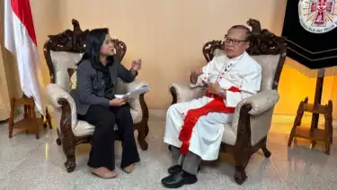 Uskup Agung Jakarta Kardinal Ignatius Suharyo dalam podcast ANTARA